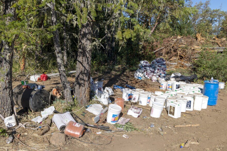 Cannabis Farm Debris