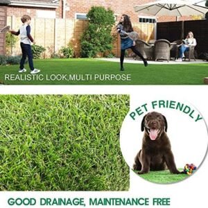 Alternative view of Conscience Trading Artificial Grass 10' x 50' (500 Square Feet) Realistic Fake Grass Artificial Turf Lawn Synthetic Deluxe Thick Lawn Pet Turf Garden Backyard Patio Balcony - Customized Sizes : Patio, Lawn & Garden